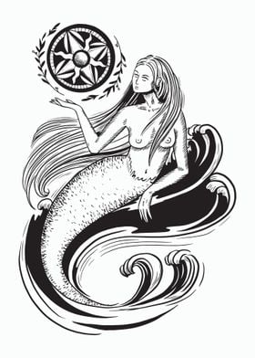 Dark Art Mermaid