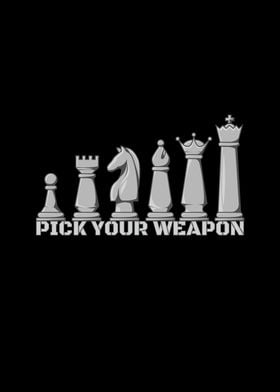 Pick Weapon Chess Pieces