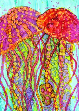 Entangled Jellyfish Art
