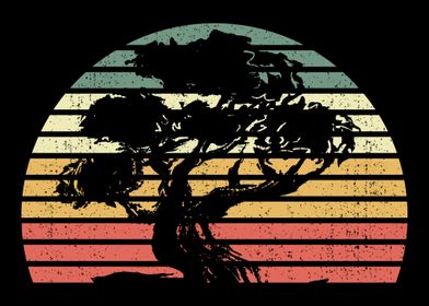 Retro Bonsai Tree Vintage
