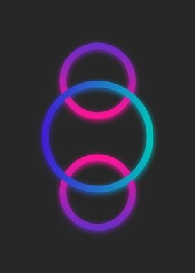 neon circles