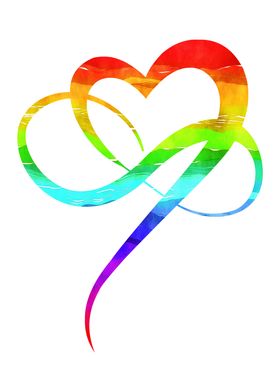 LGBTQ Rainbow Heart