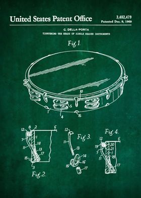 54 Tambourine Drum Patent