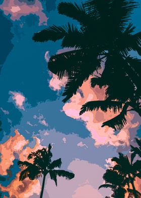 Sky Coconut Palm
