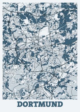 Dortmund City Map Germany