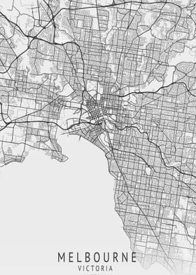 Melbourne Australia Map