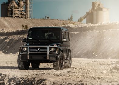 Mercedes g wagon sand mine