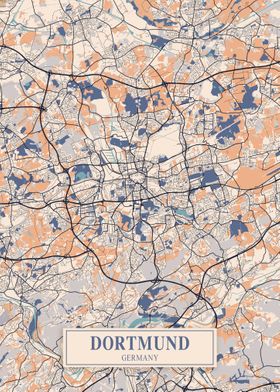 Dortmund City Map Germany
