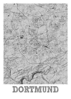 Dortmund City Map Germany