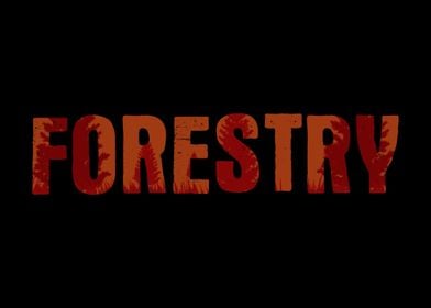 Forestry Lettering Trees