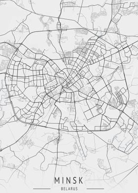 Minsk Belarus City Map