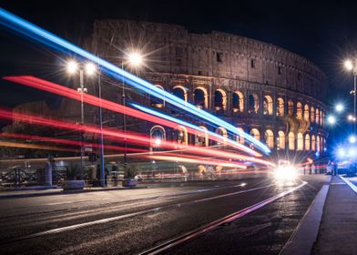 colosseum at night Rome