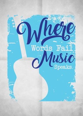 Where Words Fail Music