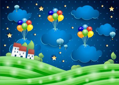 Clouds and Balloons