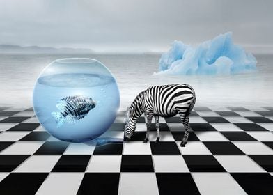 Zebra aquarium