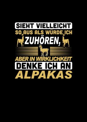 Ich denke an Alpakas