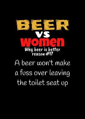 Beer Vs Women Toilet Seat