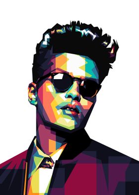 Bruno Mars Pop Art