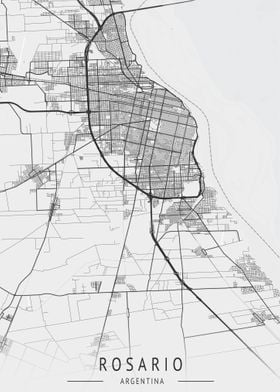 Rosario Argentina City Map