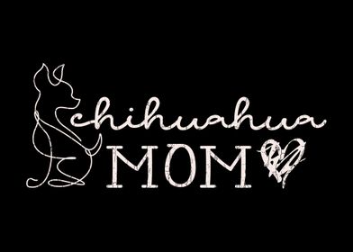 Chihuahua Mom Funny Graphi