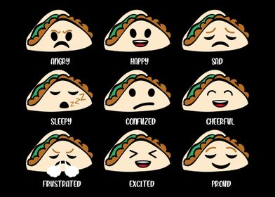 Taco Tacos Funny Face