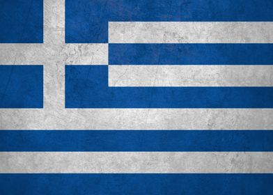 Flag of Greece on Wall