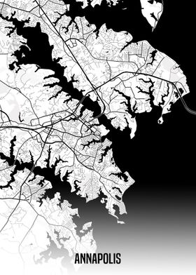 Annapolis white map