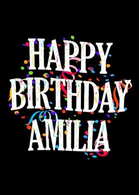 Happy Birthday Amilia