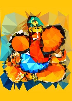 Shri Ganesh low poly Style