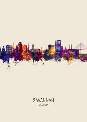 Savannah Skyline Georgia