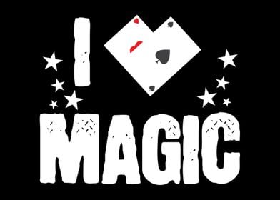 I Love Magic Magician Card