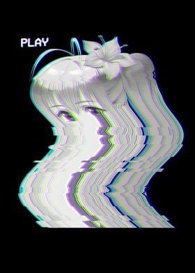 Glitch Japanese Anime Girl