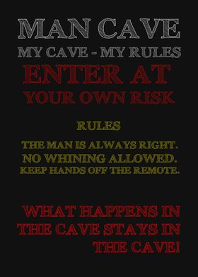 Man cave poster