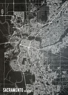 Sacramento USA City map