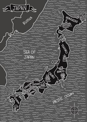 Dark Map of Japan