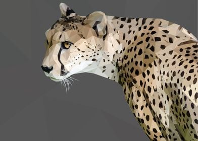 Low Poly Cheetah