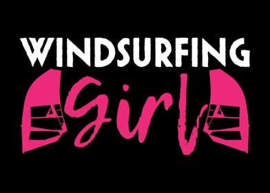 Windsurfing Girl Surfer