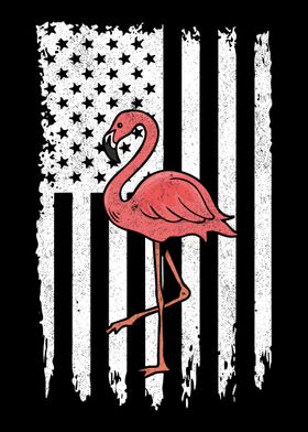 American Flag Flamingo