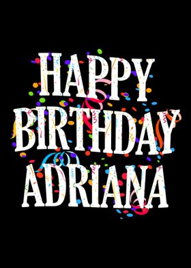 Happy Birthday Adriana