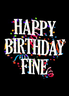 Happy Birthday Fine