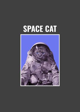 Space Cat Catronaut Funny