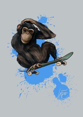 Skater Chimp