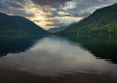 View on lake crescent