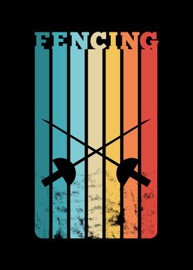 Fencing Gift Retro Swords