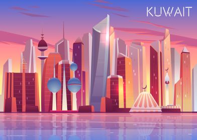 Kuwait city skyline