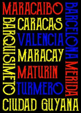 Venezuela City Names