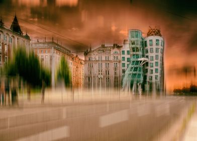 Praga, street, impression,