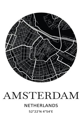 Amsterdam Netherlands Map