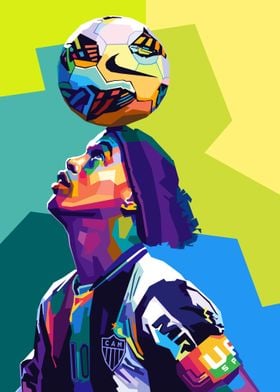 Ronaldinho Wpap Pop Art