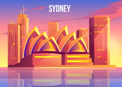 Sydney city skyline